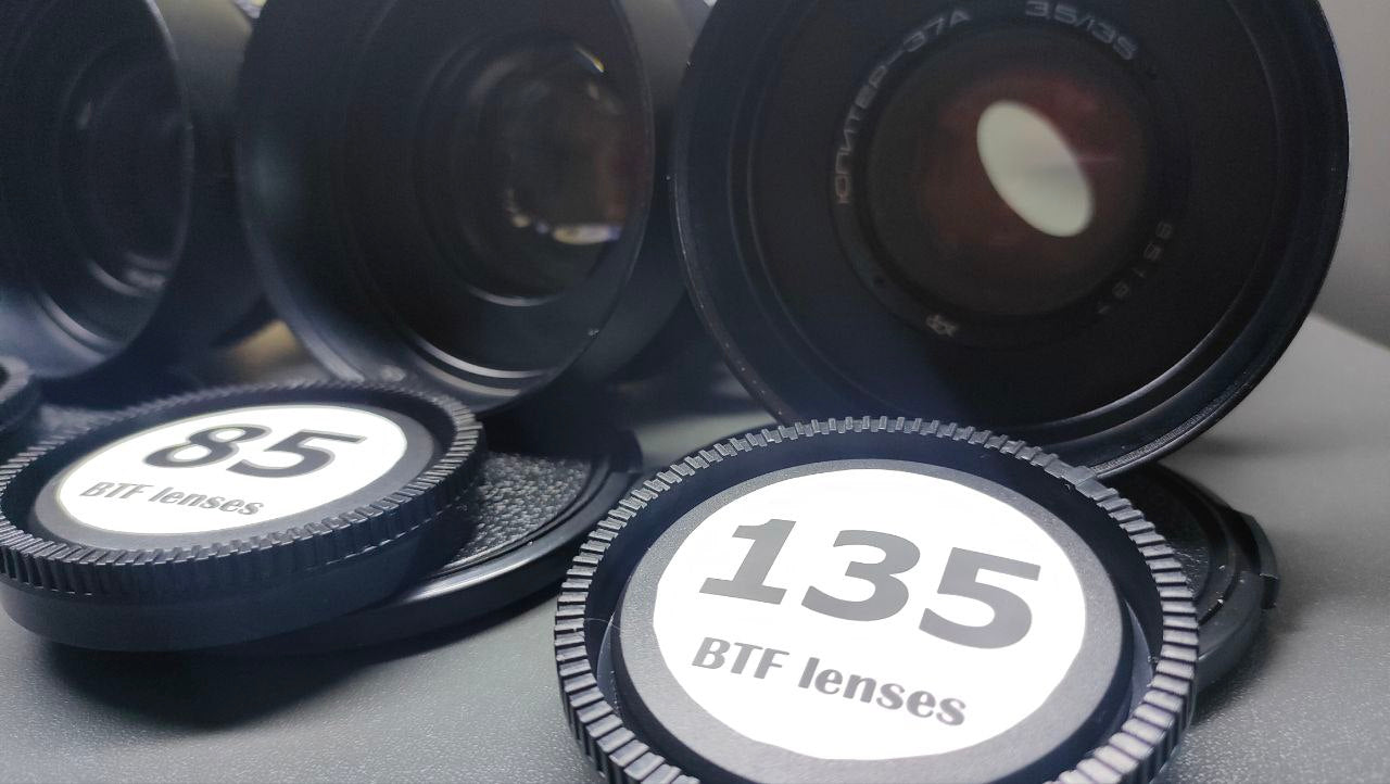 Sony E Helios Helios 44 ANAMORPHIC PURPLE SET 20 37 58 85 135  SOVIET LENSES