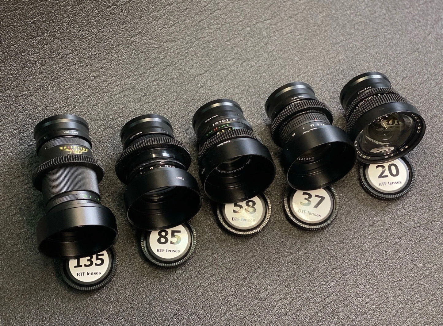 Sony E Helios 44  Standard Bokeh Cine Mod Soviet  SET 20 37 58 85 135 Lenses E Mount